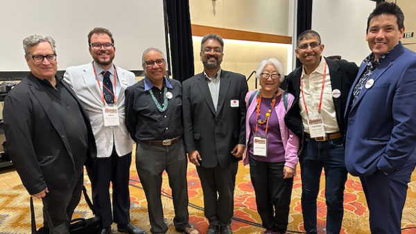 Group of business people standing together