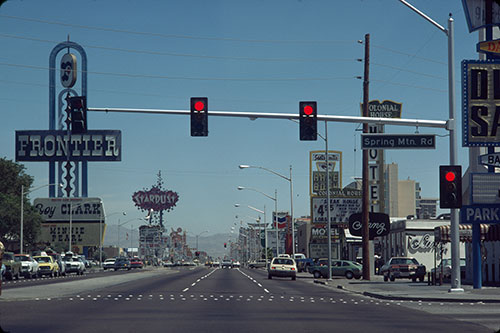 Vintage Las Vegas — November 1975. Photo taken from Sahara Ave
