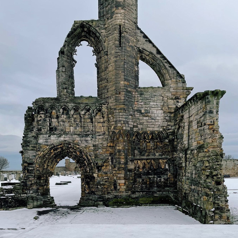 2.	St. Andrews Cathedral, Saint Andews, Scotland, 1158-1318. Photograph by Sarah Moses, 2021.