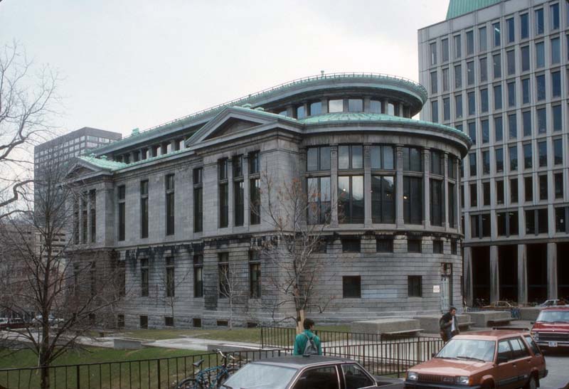 stone building with glass windows