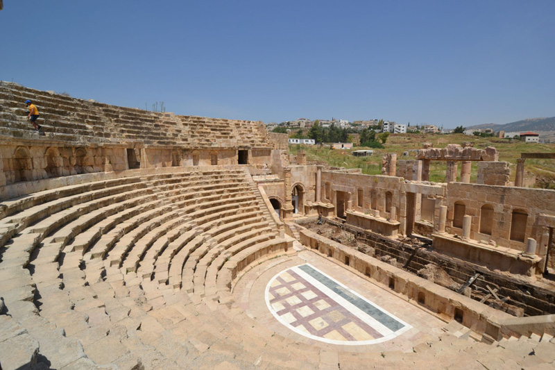 5.	North Theatre, Gerasa, Jordan, 164-165. Photograph by Aymar Mariño-Maza, 2019.