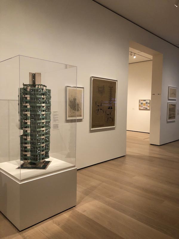 4. Installation view of Frank Lloyd Wright, St. Mark’s Tower project